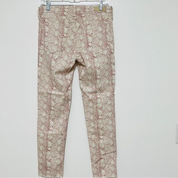 AG Adriano Goldschmied Prima Ankle Jeans Skinny Python Snake Print Size 28 $198 - Picture 7 of 15